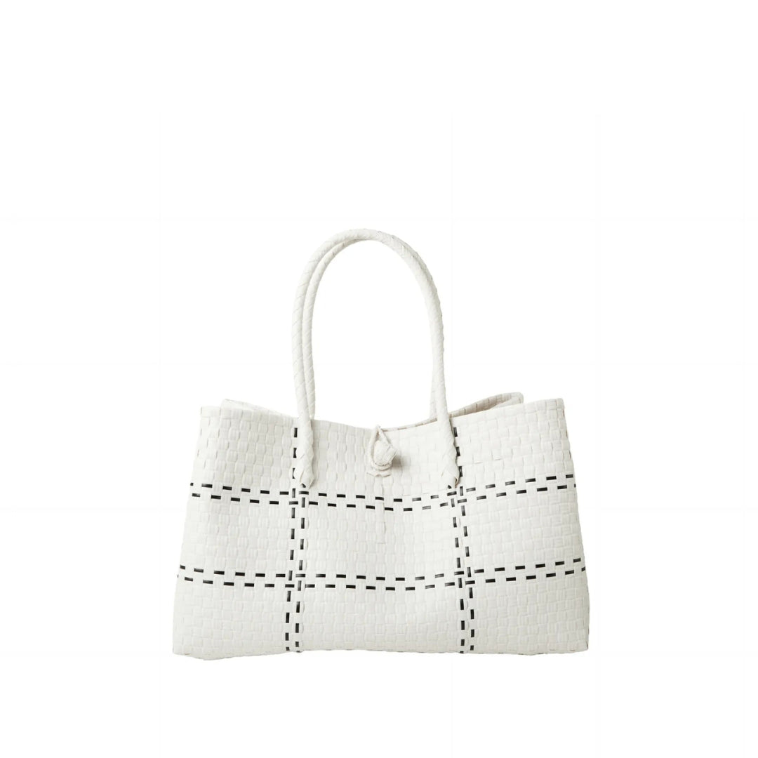 The Midi Piper Handwoven Tote · Recycled Plastic