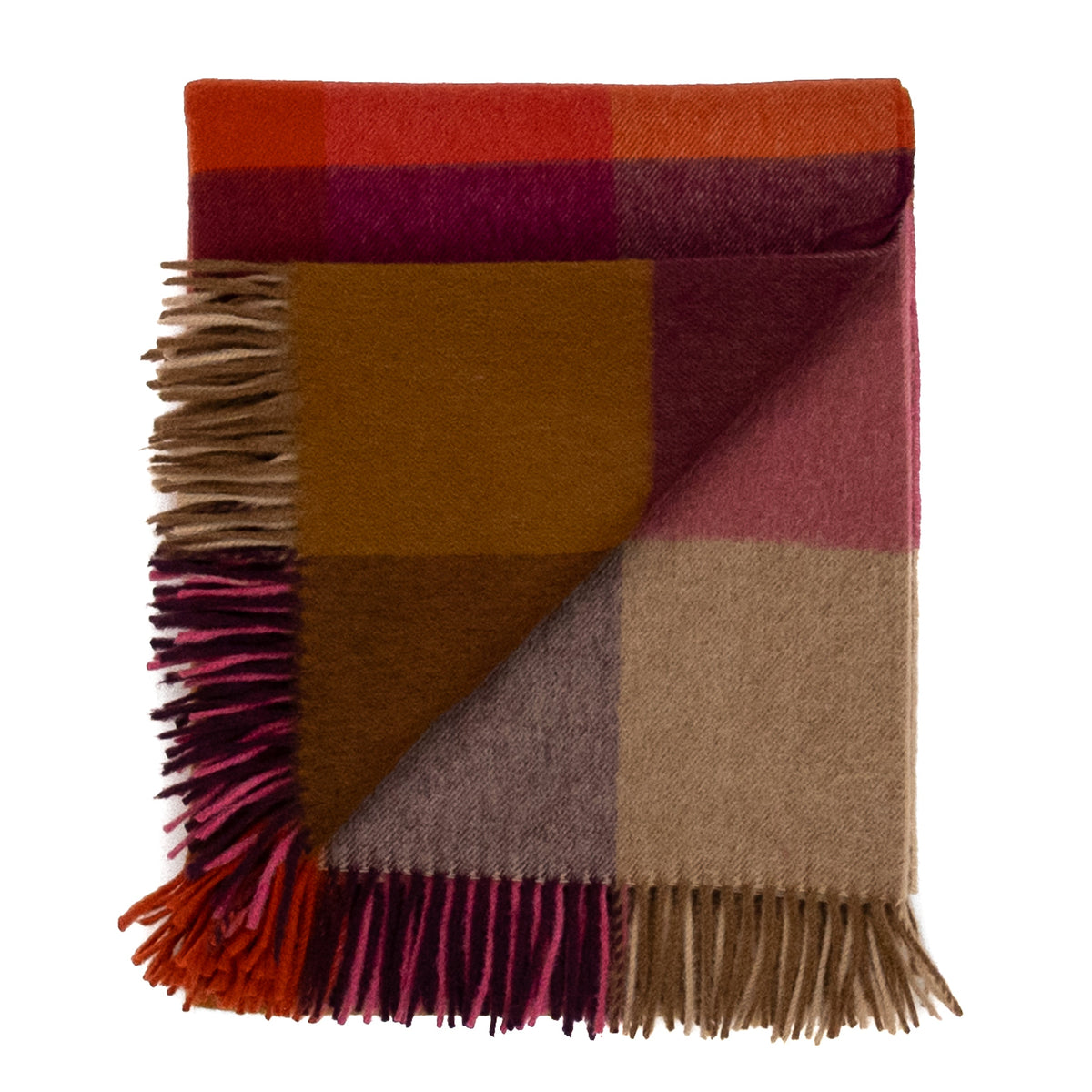 Southampton Home Merino Wool Throw – Block Bold