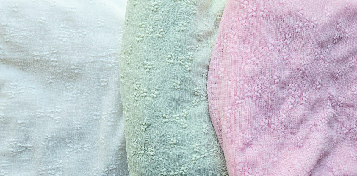 Long Tail Bow on Clip • White Floral Lace