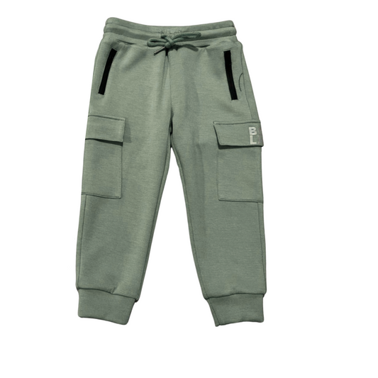 LUXE Cargo Joggers (Sage)