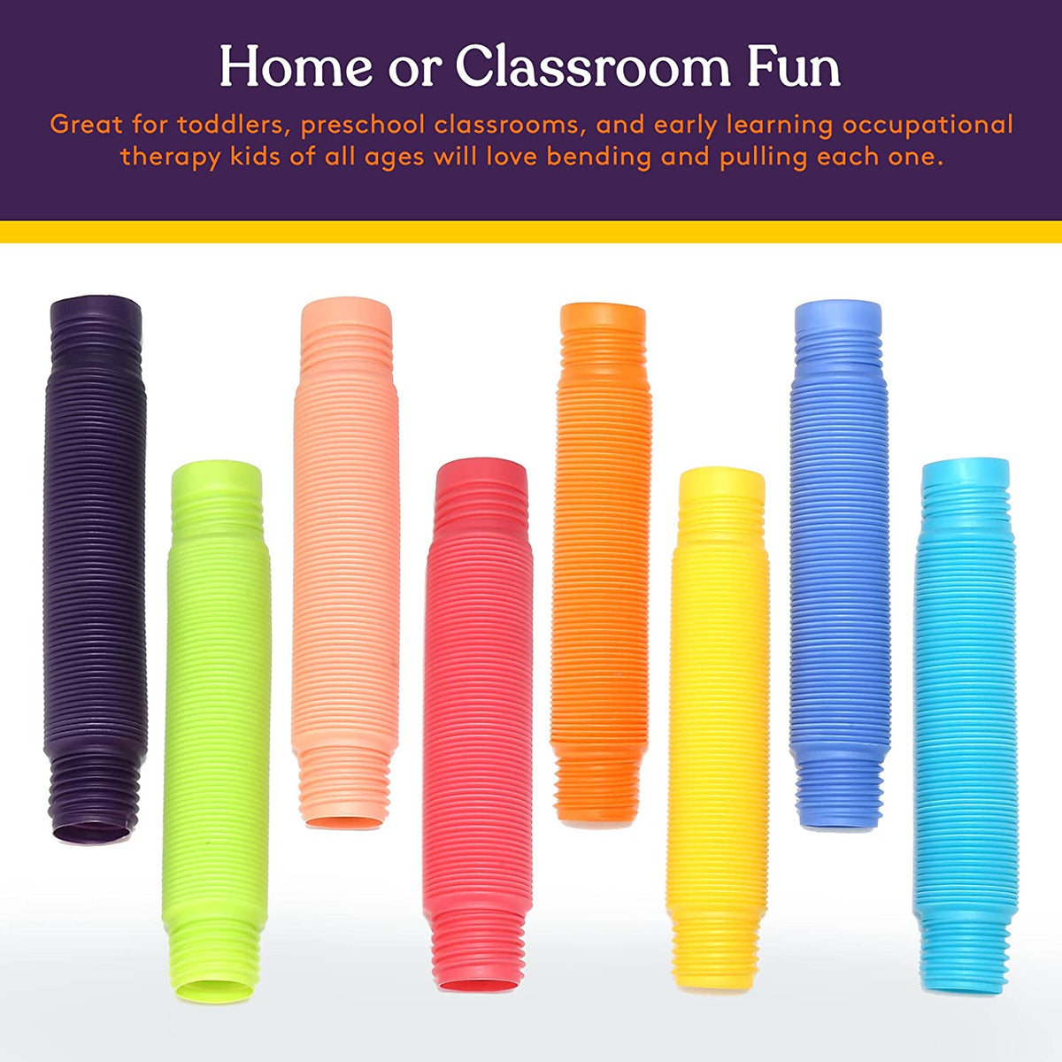Giant Pop Tubes (Multi-Color): 8 Pack