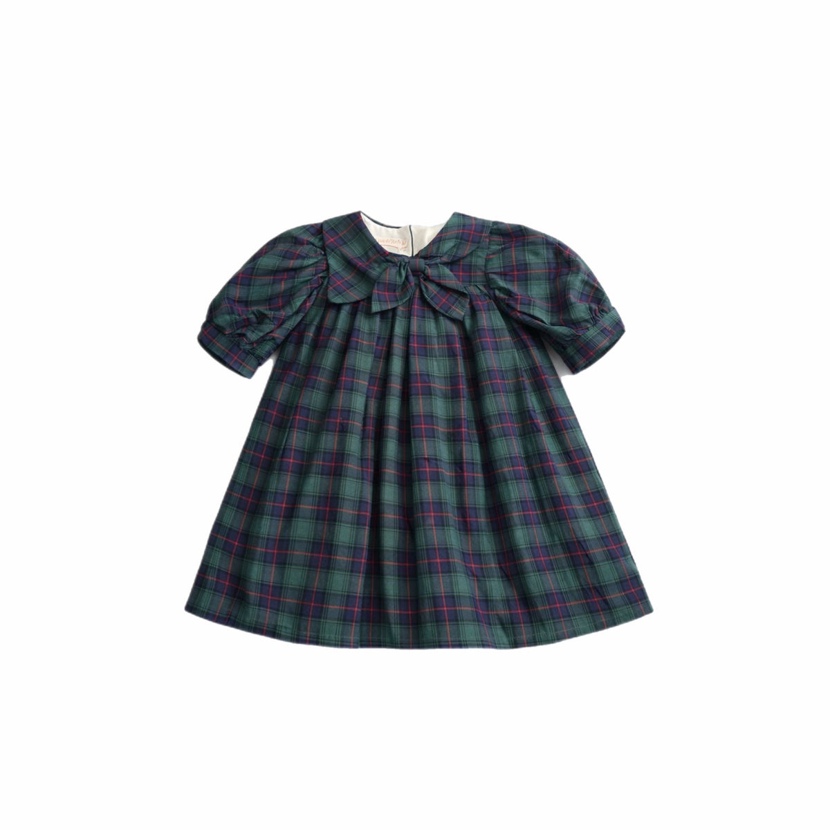 Rosemoor Dress | Heritage Green Tartan Cotton