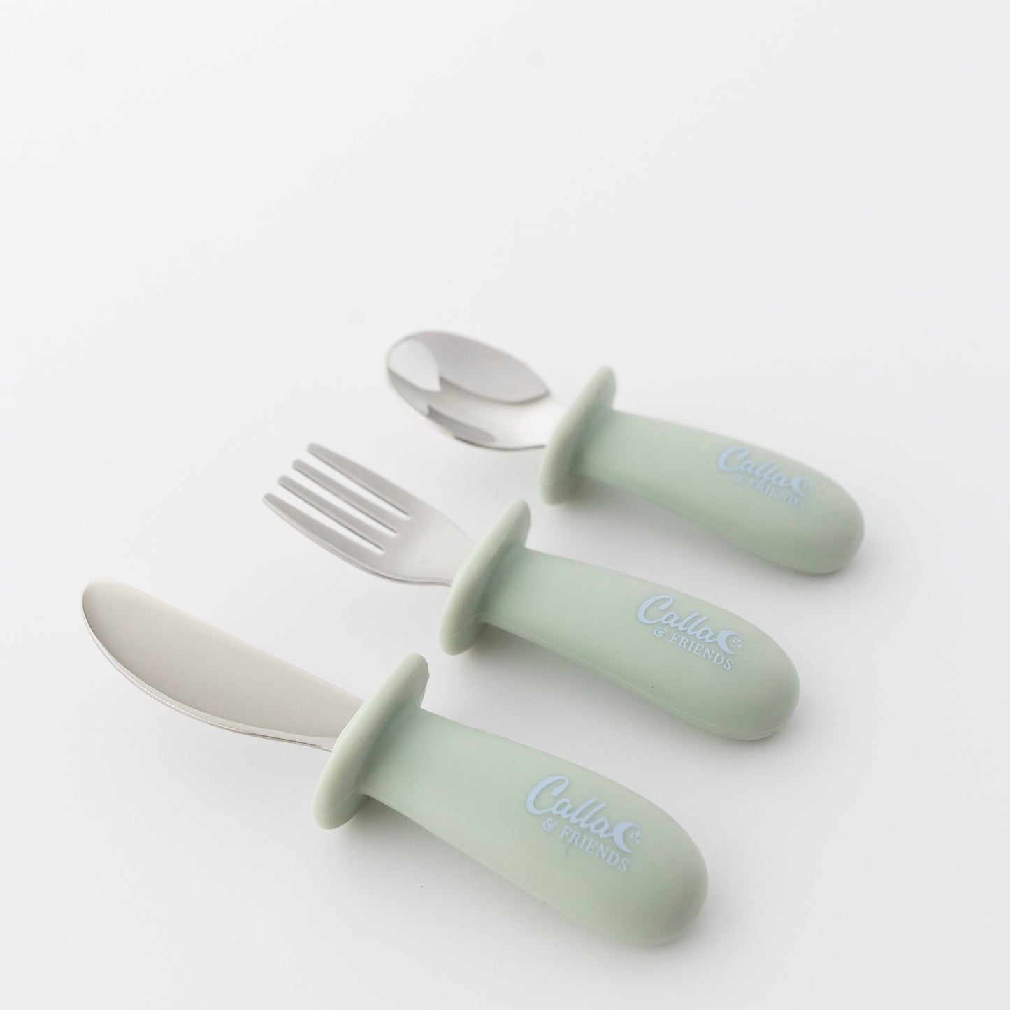 Silicone & Stainless Steel Toddler Utensil Set