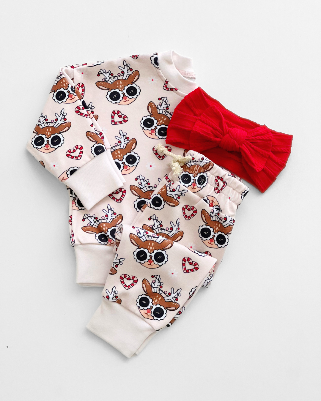 Deer Holiday Jogger Set