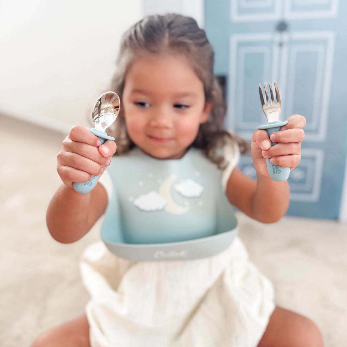 Silicone & Stainless Steel Toddler Utensil Set
