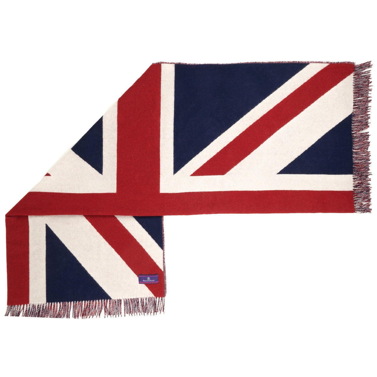 Prince of Scots Union Jack Merino Wool Throw
