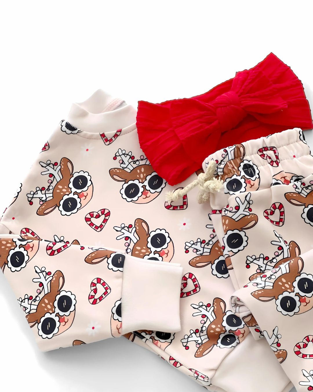 Deer Holiday Jogger Set