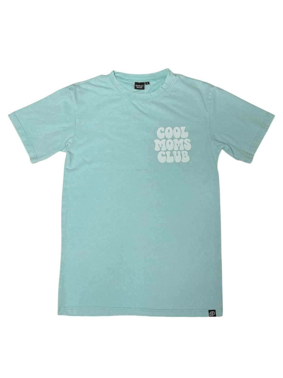 COOL MOMS CLUB • MINT ACID WASH TEE