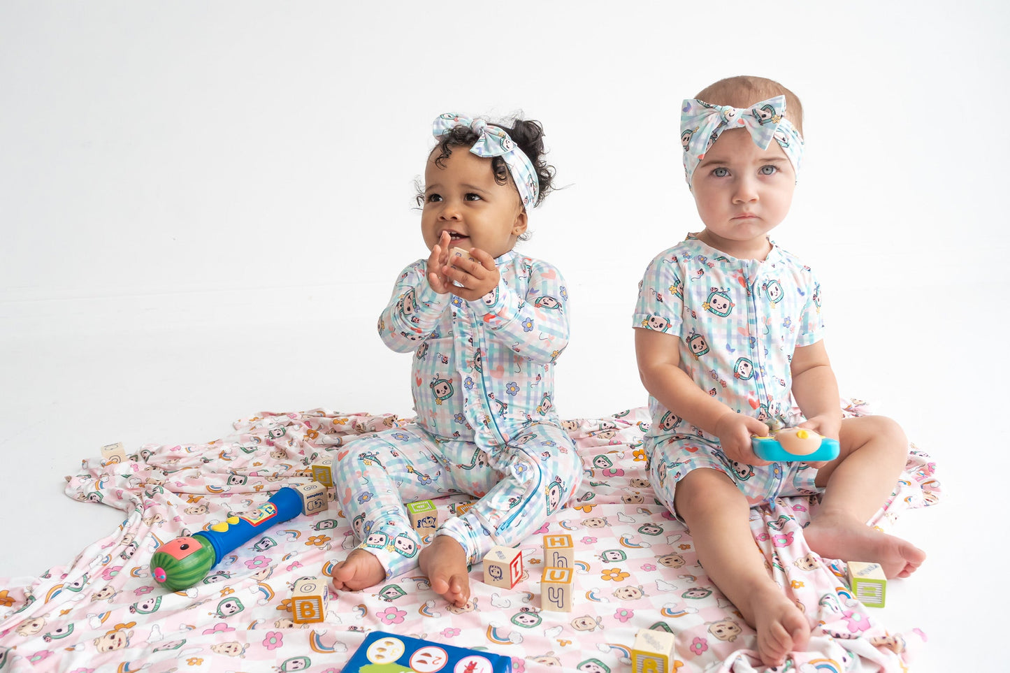 Dream Big Little Co x CoComelon SPRINGTIME MELON DREAM RUFFLE ROMPER