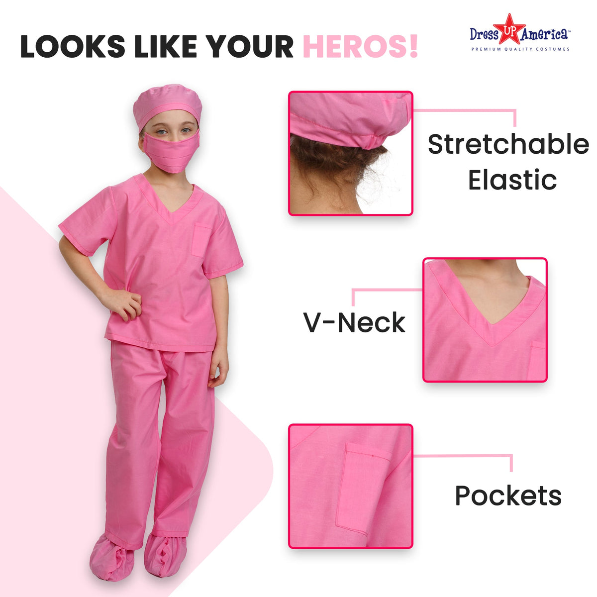 Nurse Costume Pink - Kids