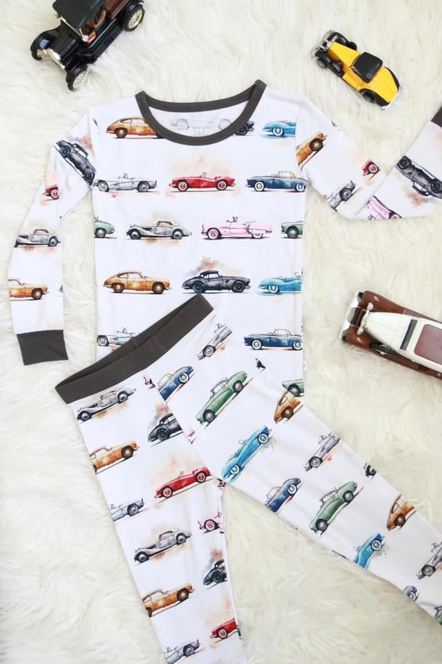 Walter’s Vintage Vrooms Long Sleeve Lounge Set