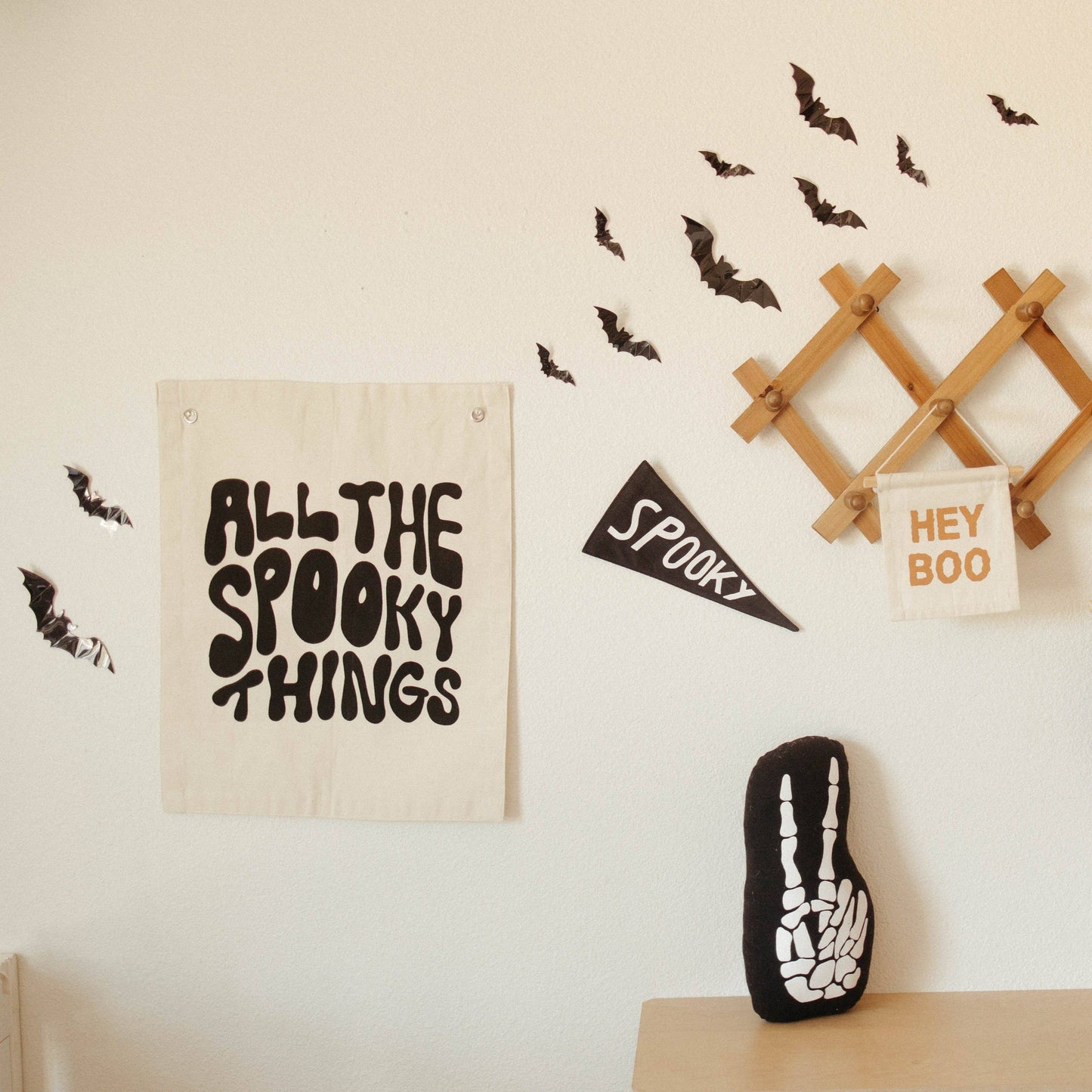 “All The Spooky Things” Canvas Banner | Halloween Wall Flag