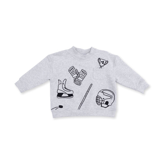 Hockey - Drop Sleeve Sweatshirt