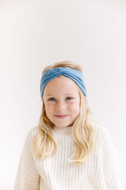 White Solid Twisted Turban for Girls & Adults