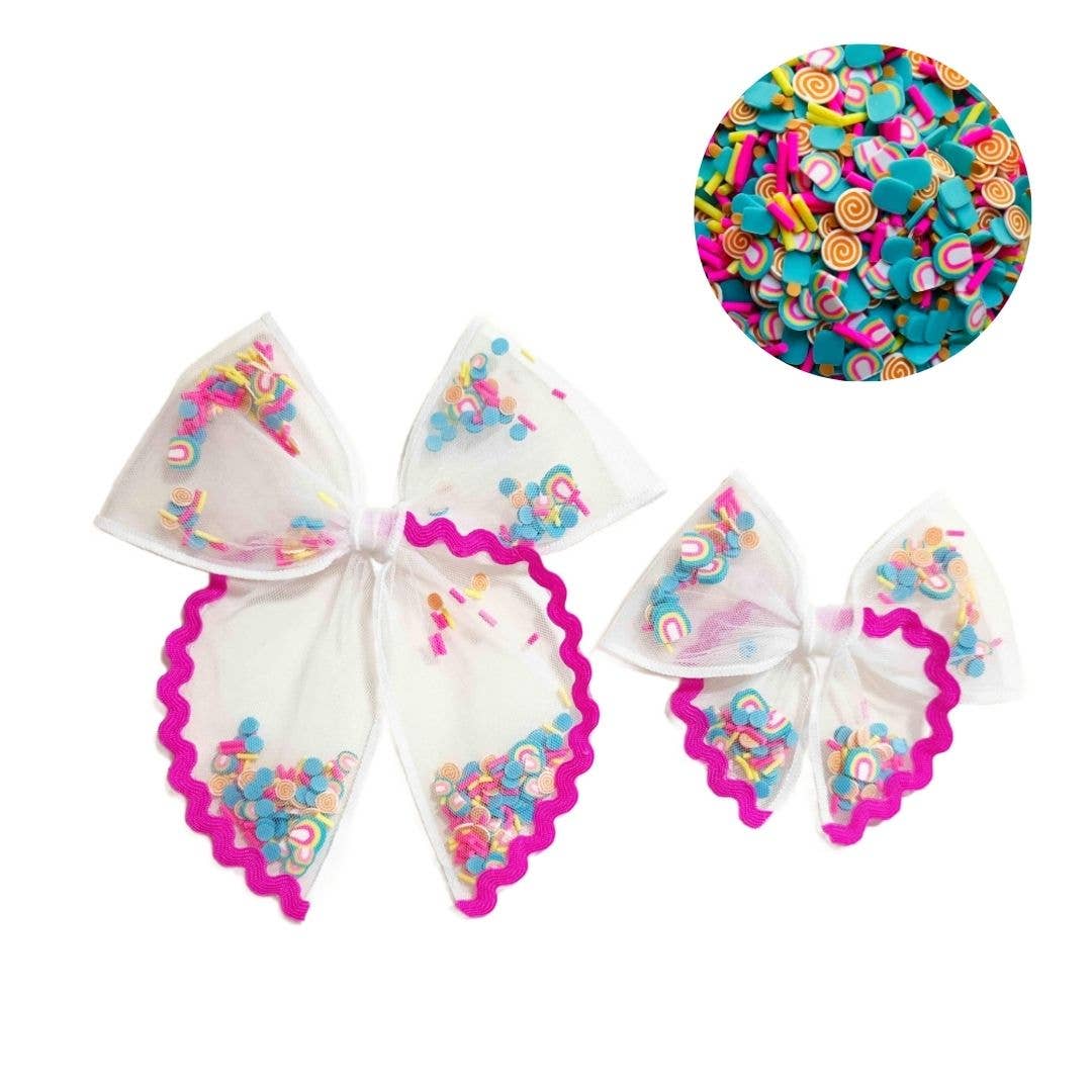 Summer Pool Party Shaker Bow