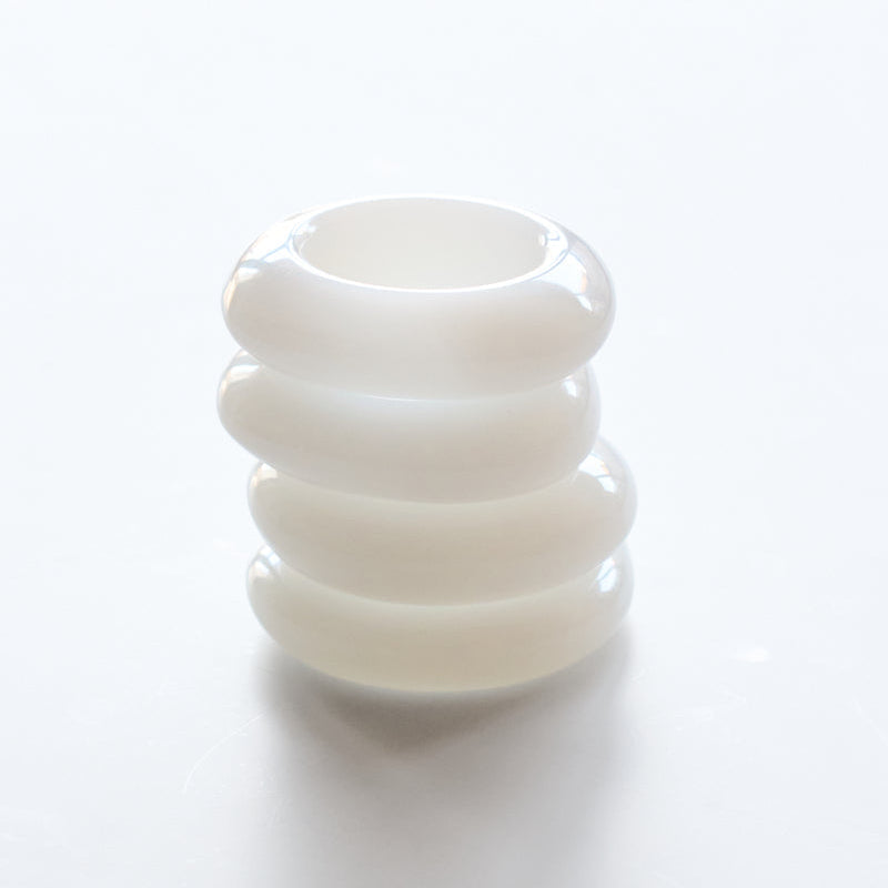 S/4 Pearl White Napkin Rings
