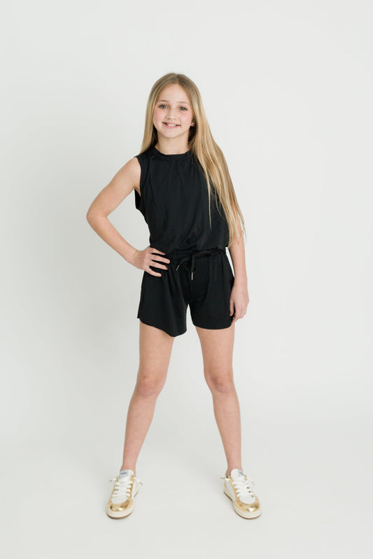 Black High Low Tank