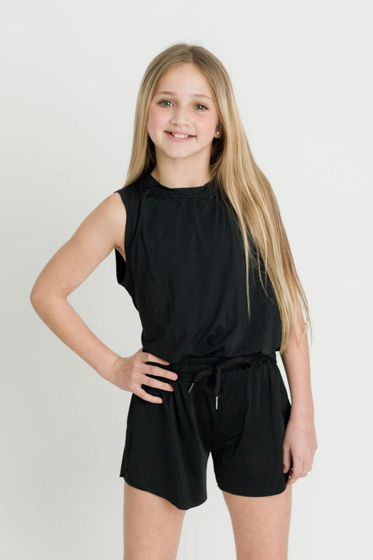 Black High Low Tank