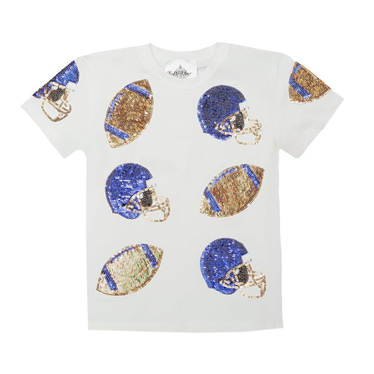 Women's Football Fever - Royal Blue and Gold