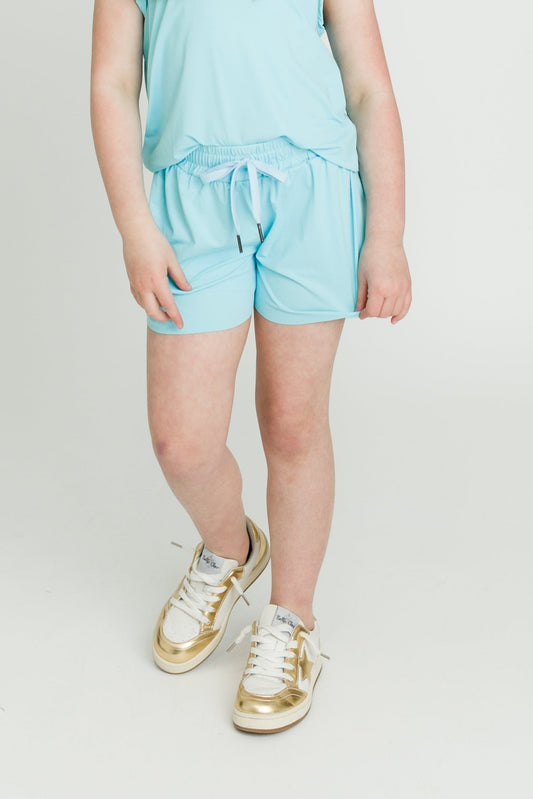 Light Blue Butterfly Shorts