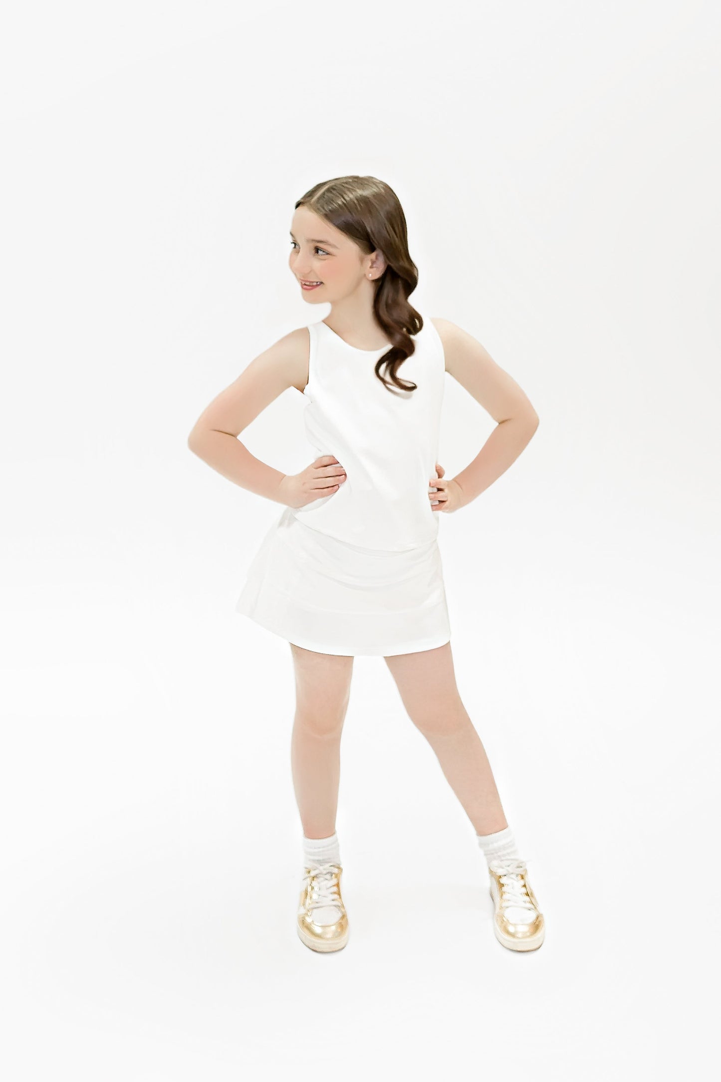 White Razorback Top