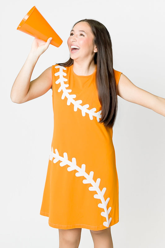 Baseball Orange Dress