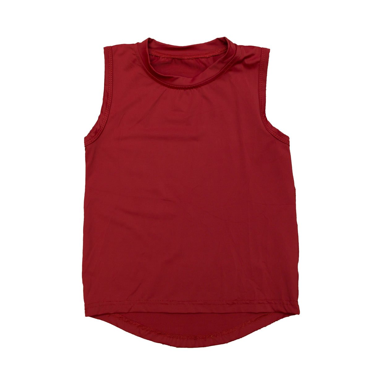 Maroon High Low Tank