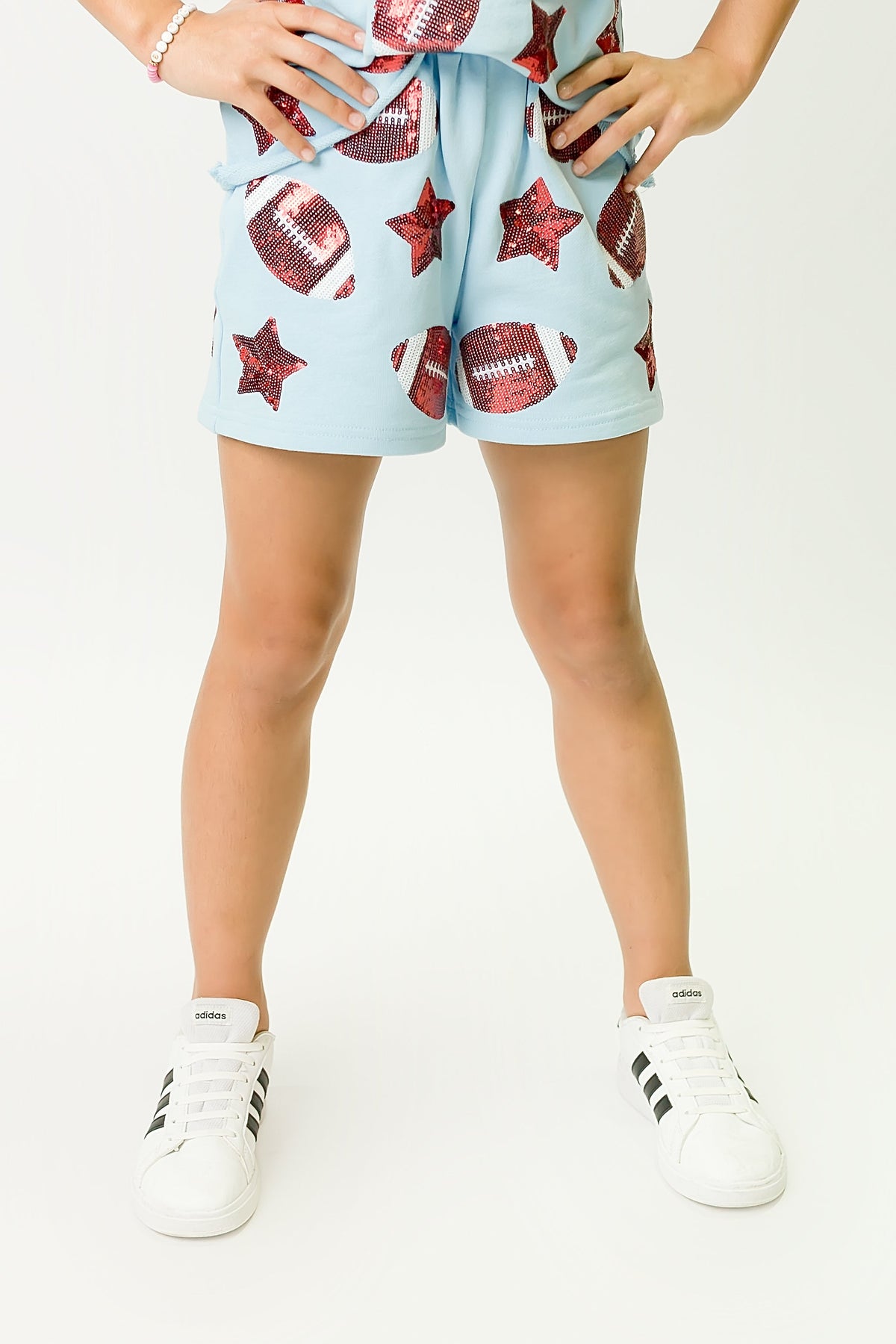 Light Blue Football Shorts