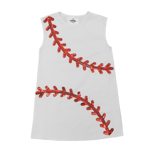 Baseball White  Dress