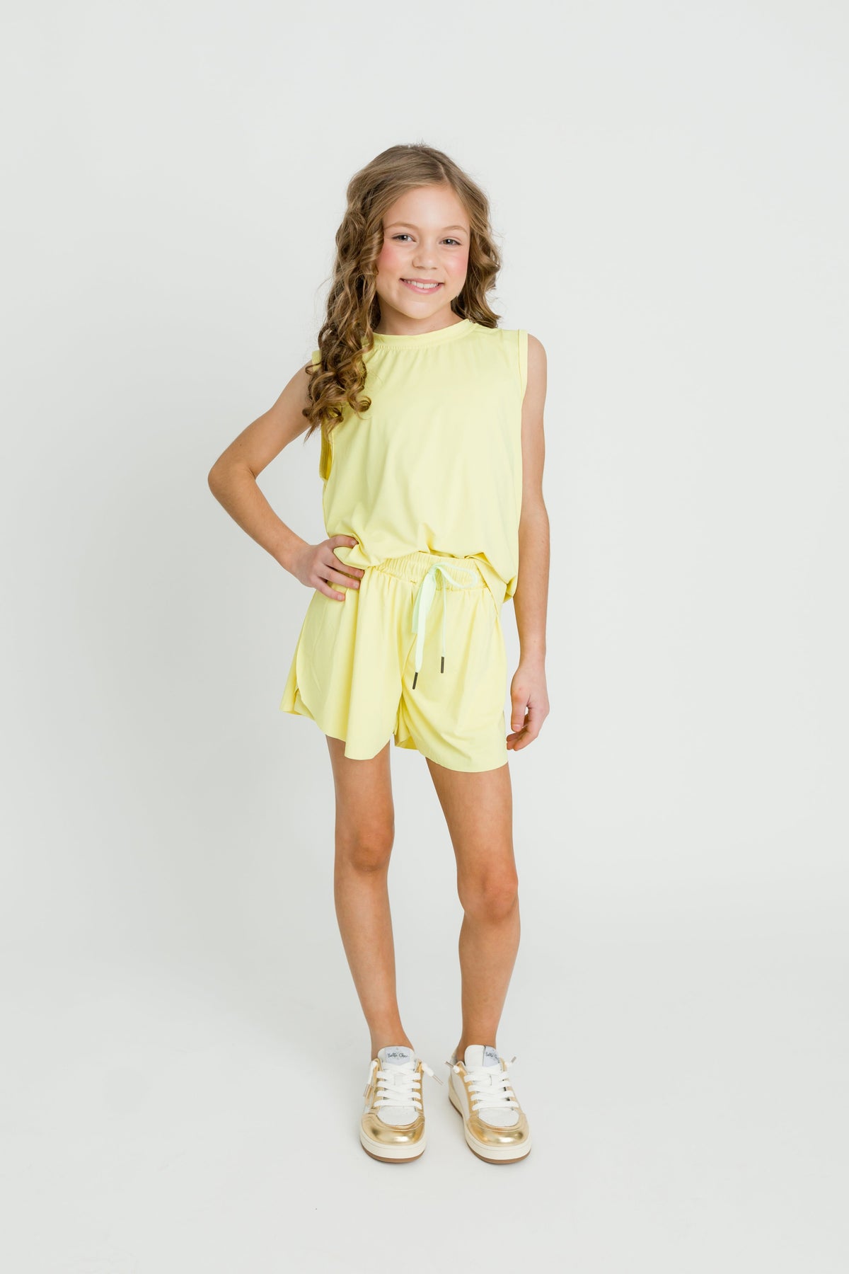 Yellow Butterfly Shorts