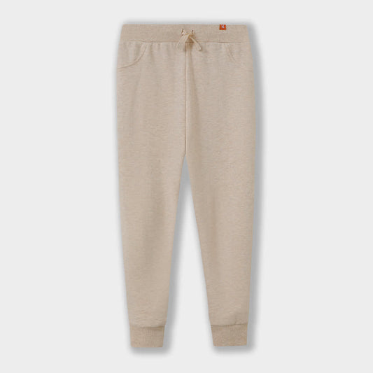 Combed Cotton Sweatpants - Beige