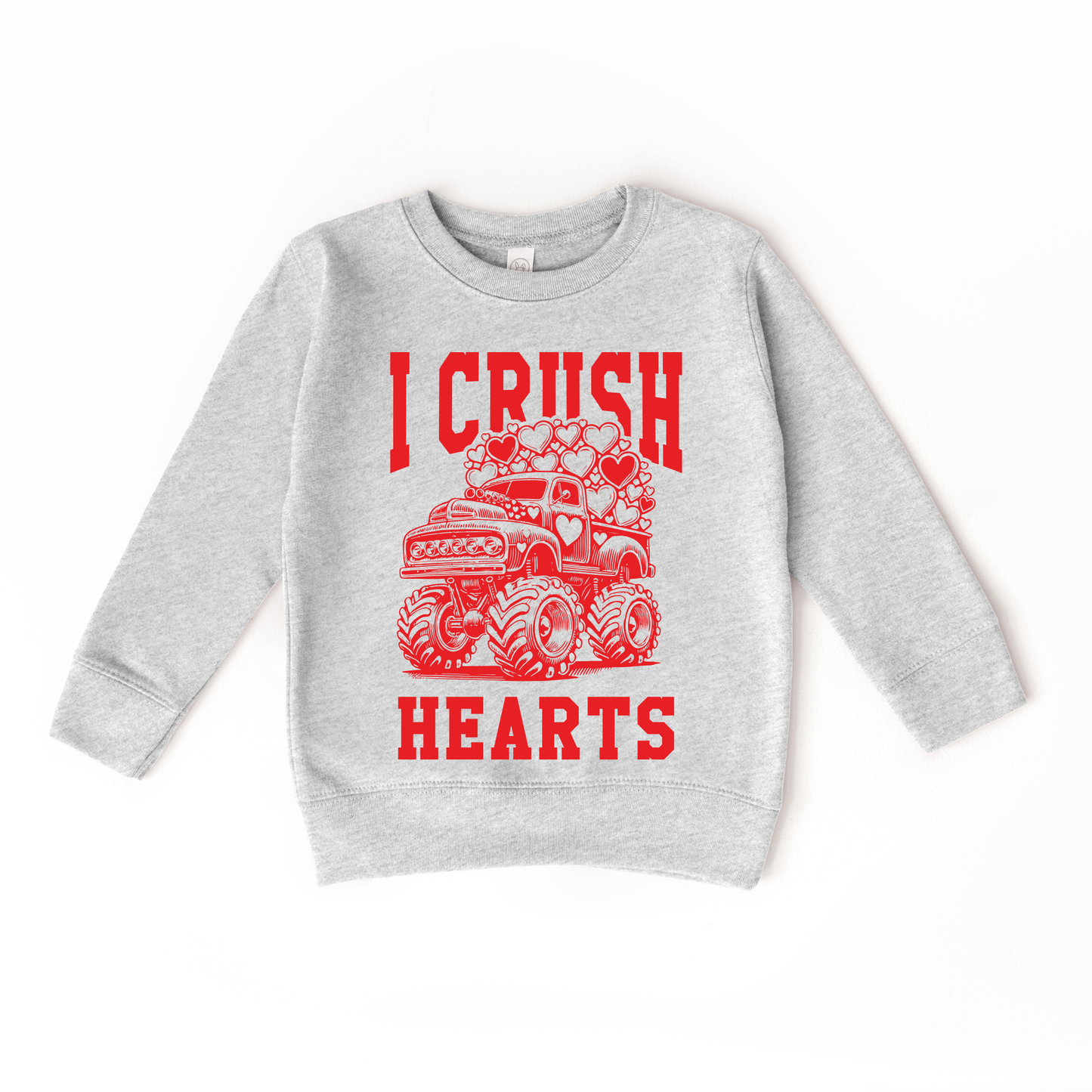 I Crush Hearts Monster Truck Sweater