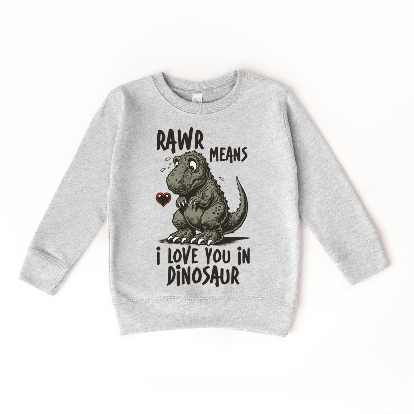 Rawr means I love you in Dinosaur Sweater