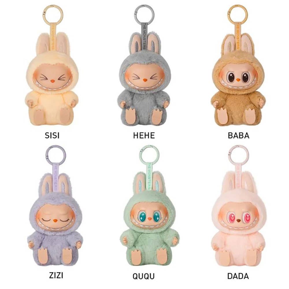 Labubu Monster Doll Keychain Have A Seat Blind Box