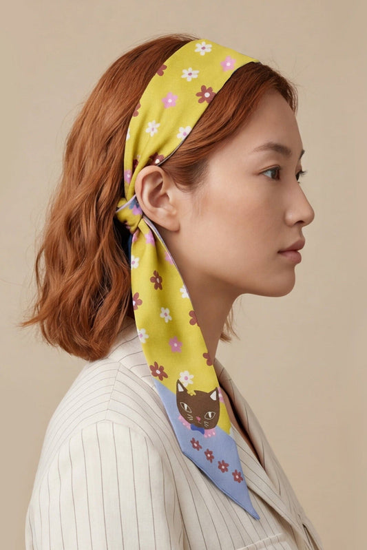 Chat Au Chocolat Twilly Ribbon Scarf