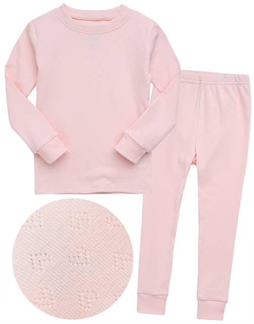 Punching Heart Peach Long Sleeve PJs