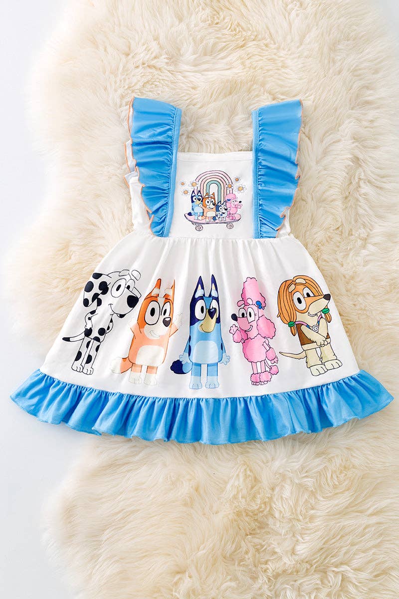 Bluey Themed Girls Dress