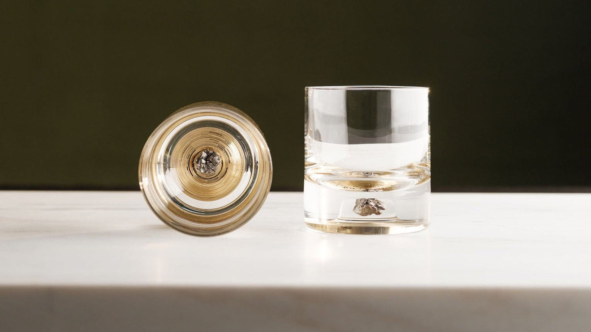 Meteorite Crystal Tumbler - Set of 2