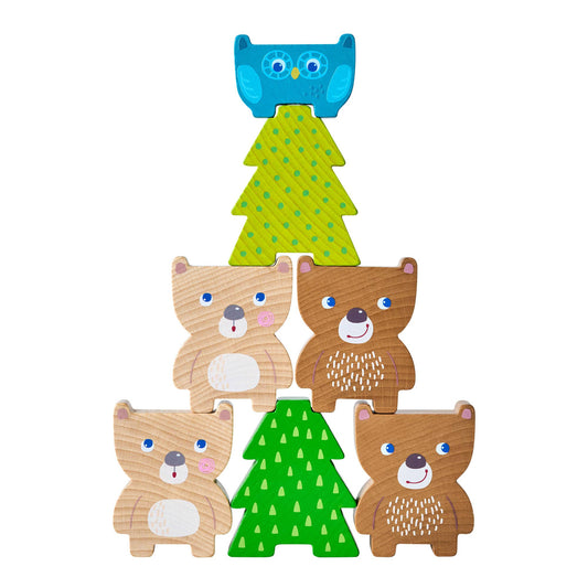 Forest Friends Wooden Stacker - Montessori Animal Blocks