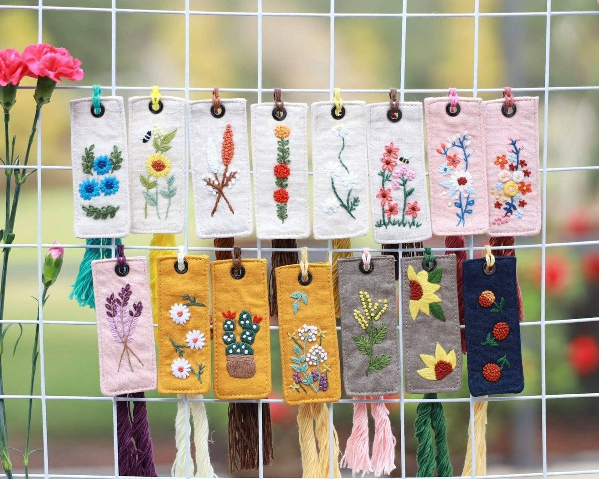 Hand Embroidered Bookmark