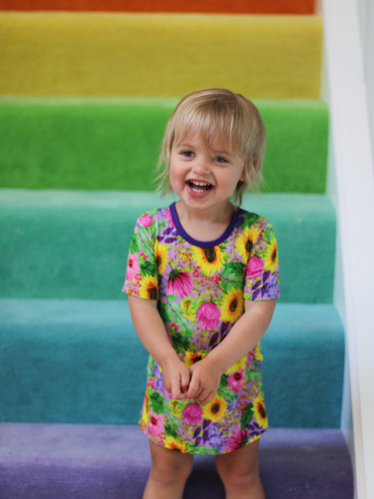 90s Floral Baby Ballerina Dress