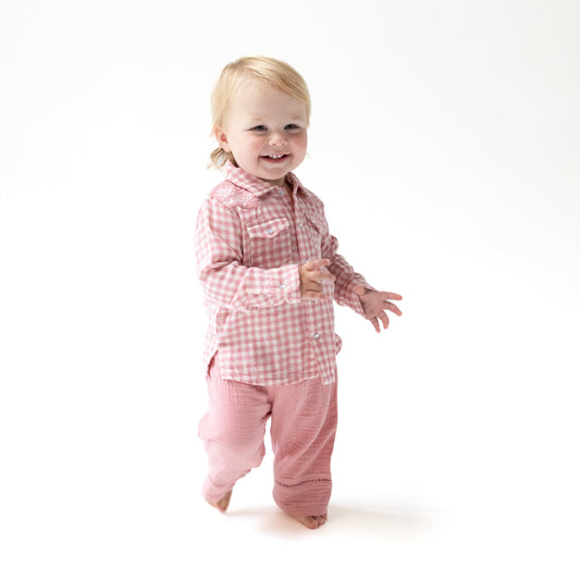 Long Sleeve Western Pearl Snap Shirt