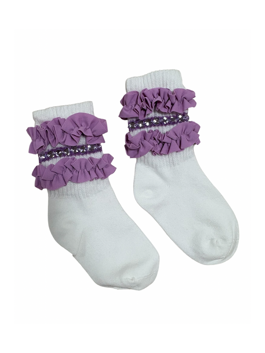 Purple Varsity Socks