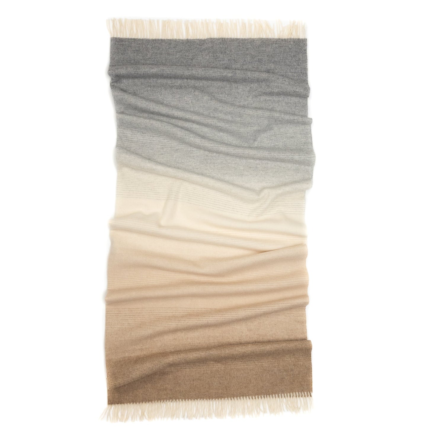 Whisper Ombre Merino Wool Throw – Fog