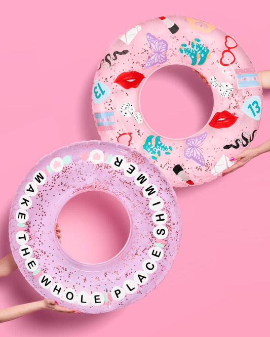 Pool Era Floats - set of 2 Swiftie themed swim tubes 30"