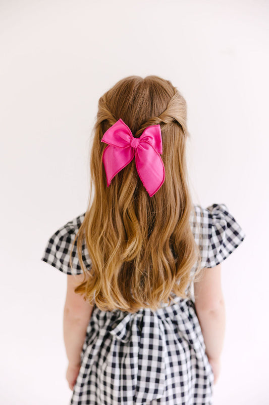 Pink Solid Medium Bow