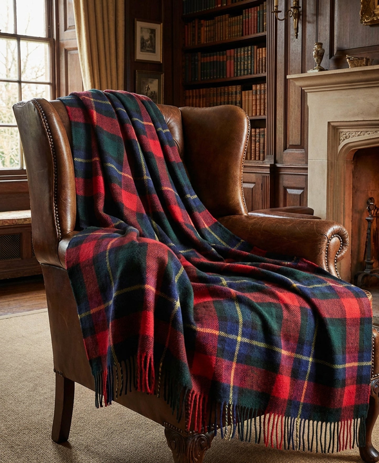 Highland Tweeds Pure New Wool Fluffy Throw - Kilgour
