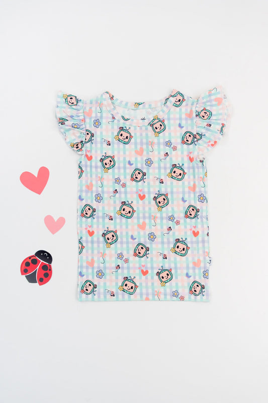 Dream Big Little Co x CoComelon SPRINGTIME MELON DREAM CAP SEEVE TOP