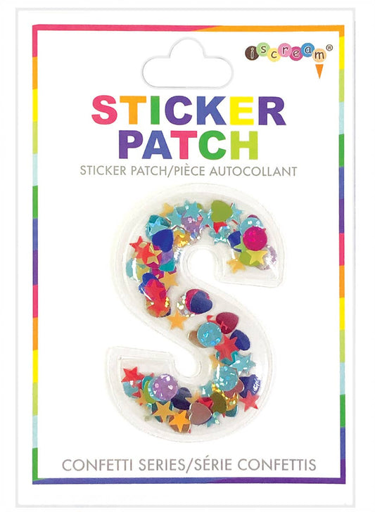 S Confetti Sticker Patch