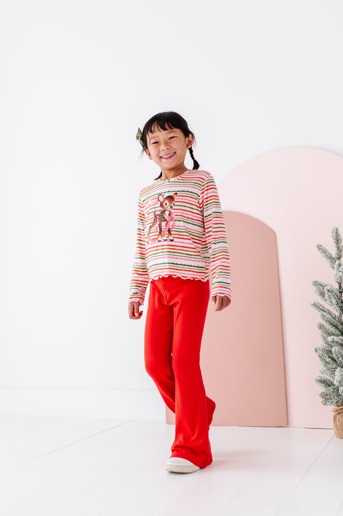 Vintage Reindeer | Bamboo Long Sleeve Shirt